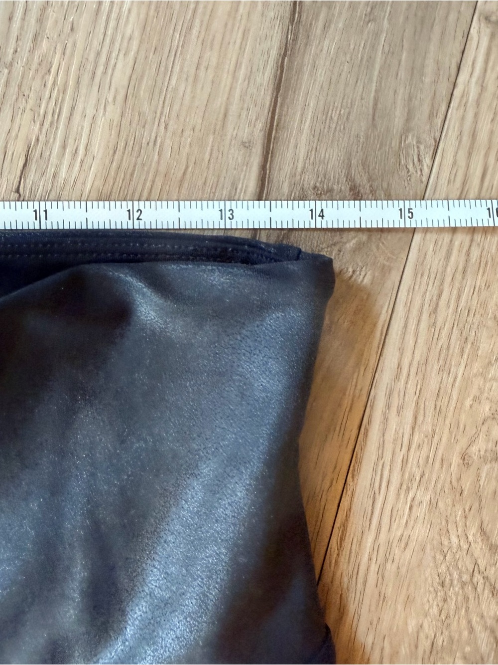 SPANX Faux Leather Leggings High Rise Black L/Petite - Picture 6 of 8